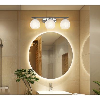 Z-Lite Colette 3 Light Vanity, Chrome /Feathered White