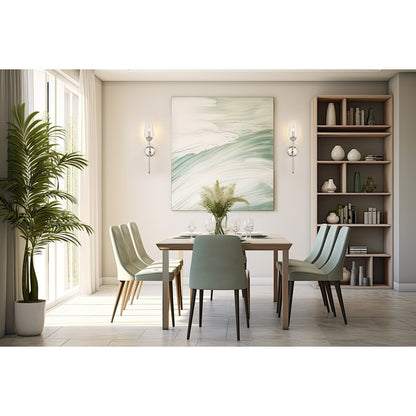 Z-Lite Clara 1 Light Wall Sconce, Polished Nickel/Clear