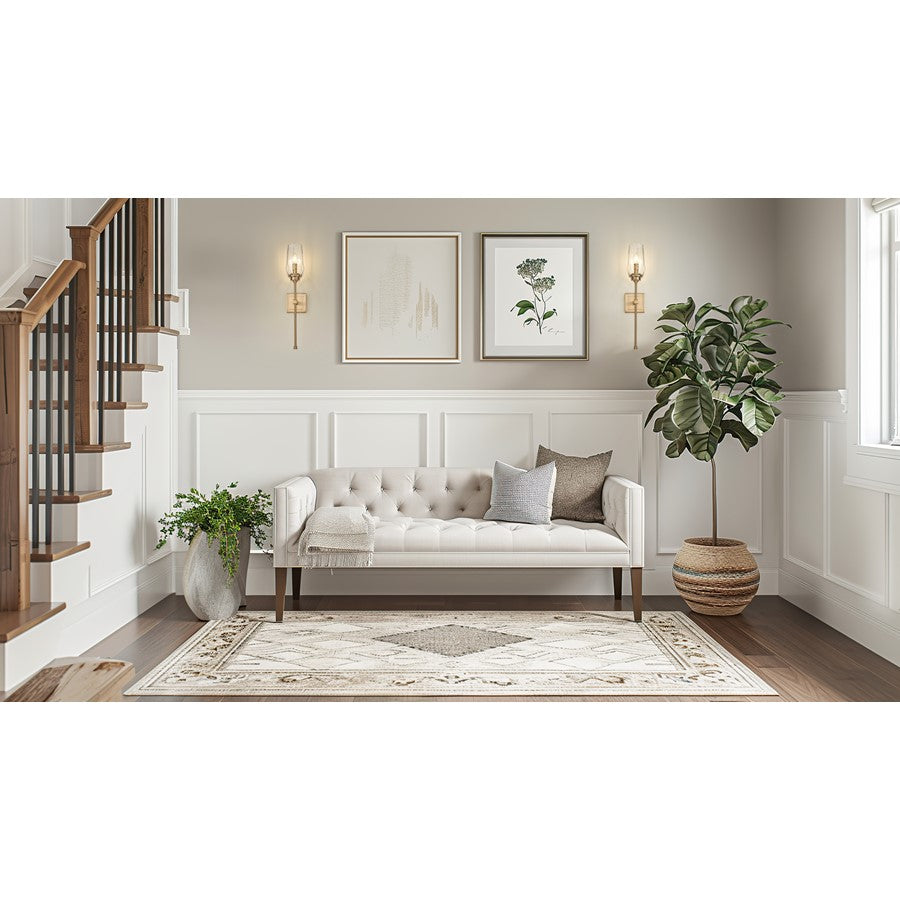 Z-Lite Cosmo 1 Light Wall Sconce, Modern Gold/Clear