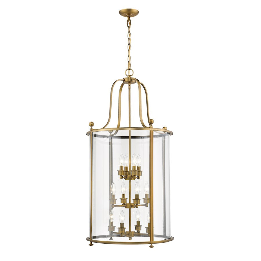 Wyndham Chandelier, Heirloom Brass