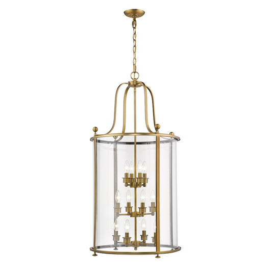 Wyndham Chandelier, Heirloom Brass