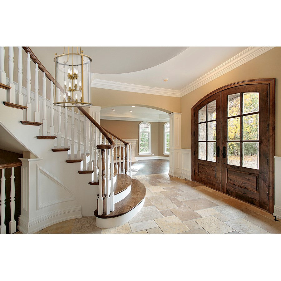 Wyndham Chandelier, Heirloom Brass