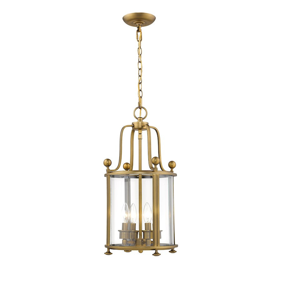 Wyndham Chandelier, Heirloom Brass