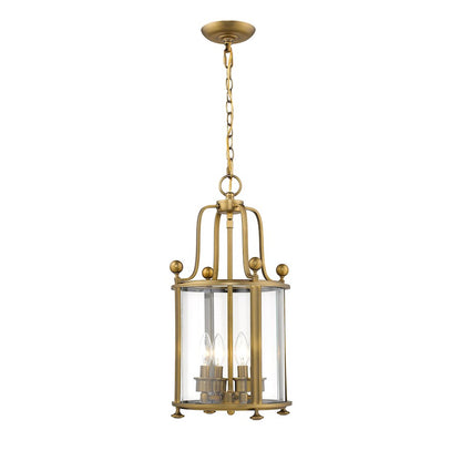Wyndham Chandelier, Heirloom Brass