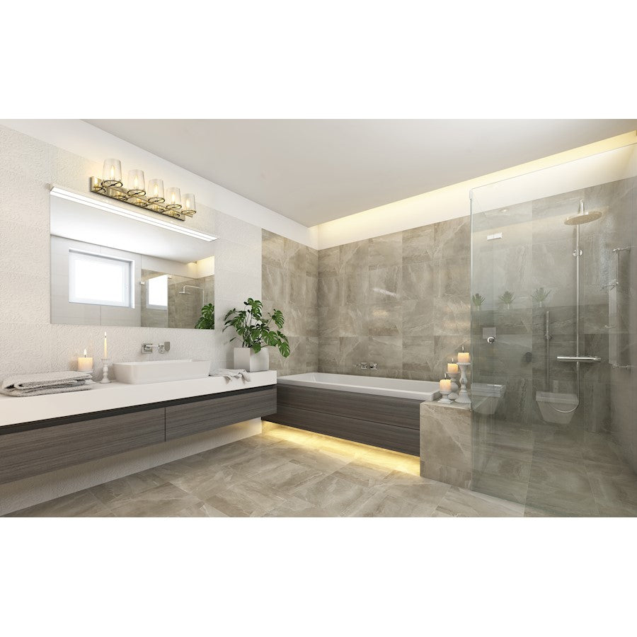 5 Light Bathroom Vanity Light