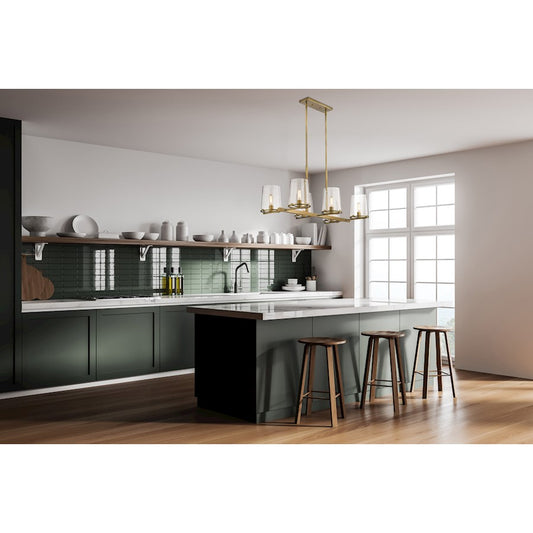Z-Lite Callista Island, Rubbed Brass/Clear