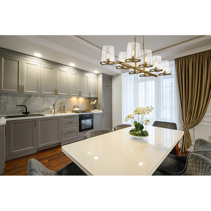 Z-Lite Callista Island, Rubbed Brass/Clear