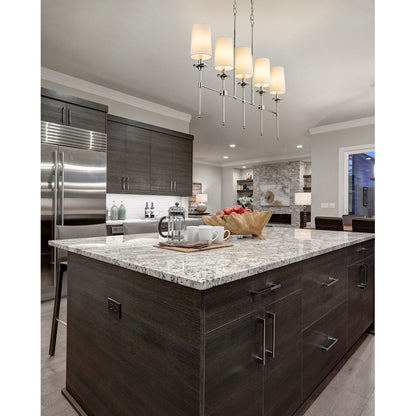 5 Light Chandelier, Off White