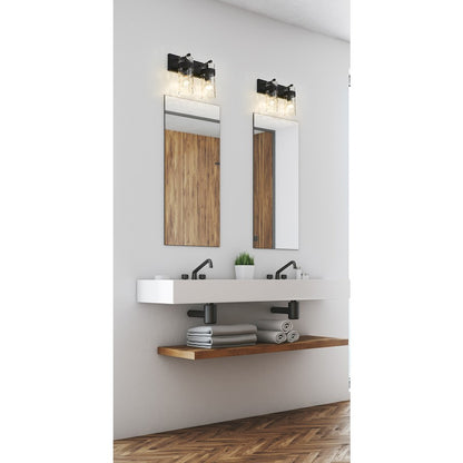 2 Light Bathroom Vanity Light, Clear