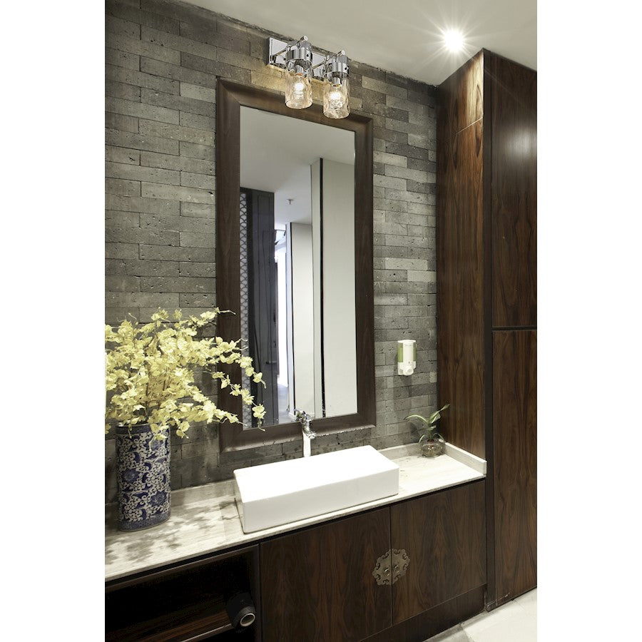 2 Light Bathroom Vanity Light, Clear