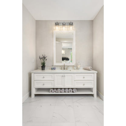 3 Light Bathroom Vanity Light, Clear