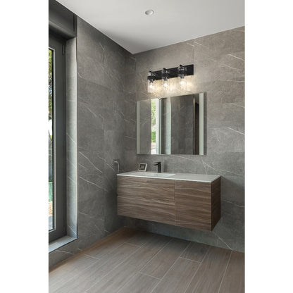 3 Light Bathroom Vanity Light, Clear
