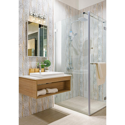 3 Light Bathroom Vanity Light, Clear