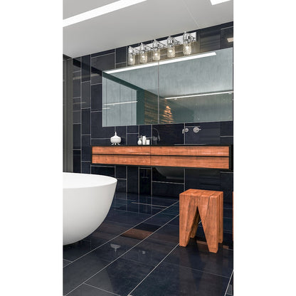 5 Light Bathroom Vanity Light, Clear