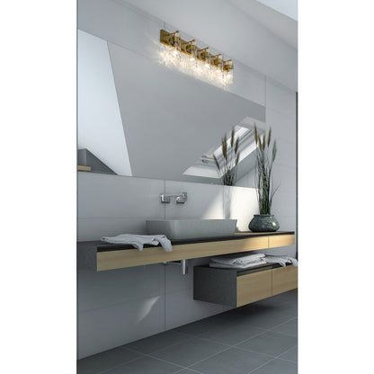 5 Light Bathroom Vanity Light, Clear