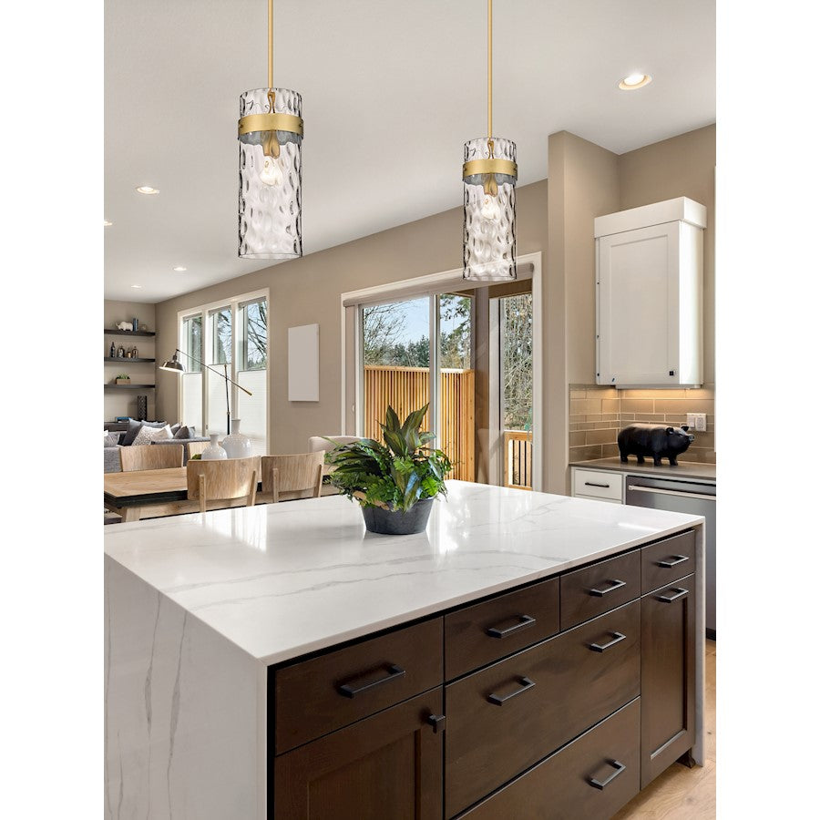 1 Light Pendant, Clear