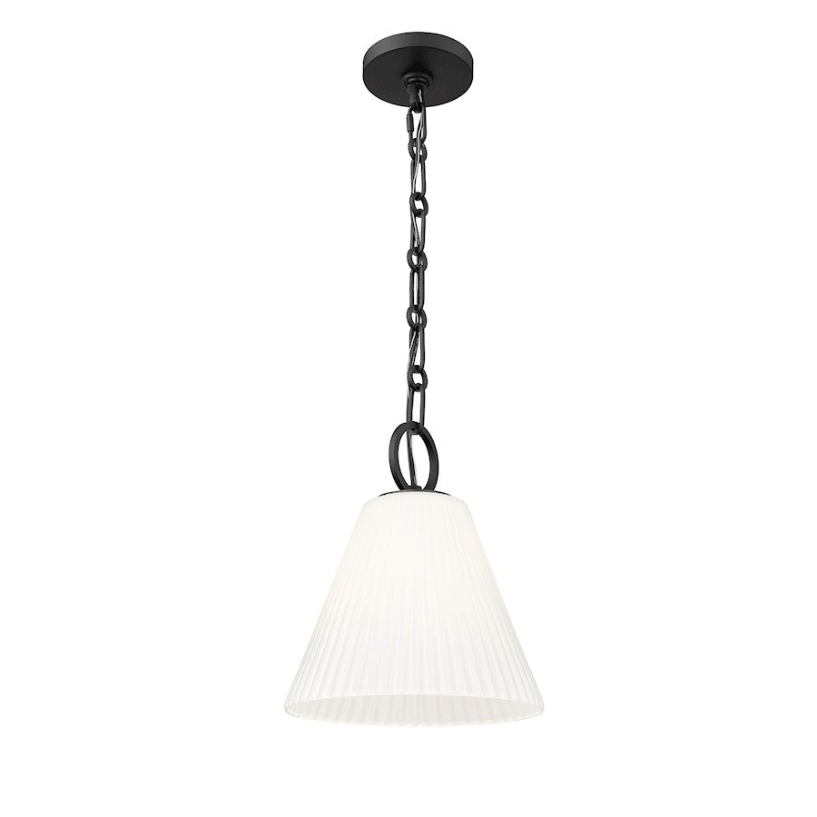 1 Light 10" Pendant, Matte Black