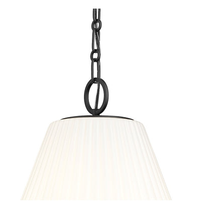 3 Light 18" Pendant, Matte Black