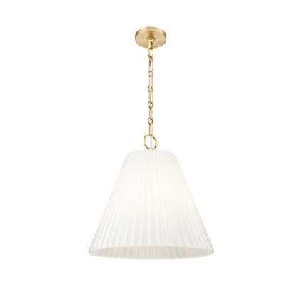 3 Light 18" Pendant, Modern Gold