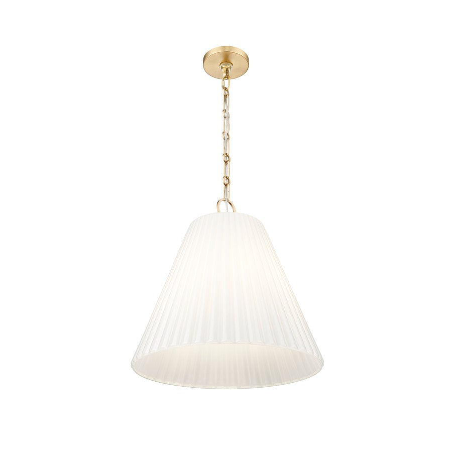 3 Light 18" Pendant, Modern Gold