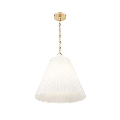 3 Light 18" Pendant, Modern Gold