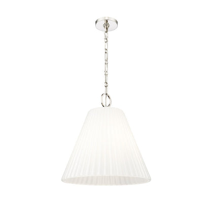 3 Light 18" Pendant, Polished Nickel