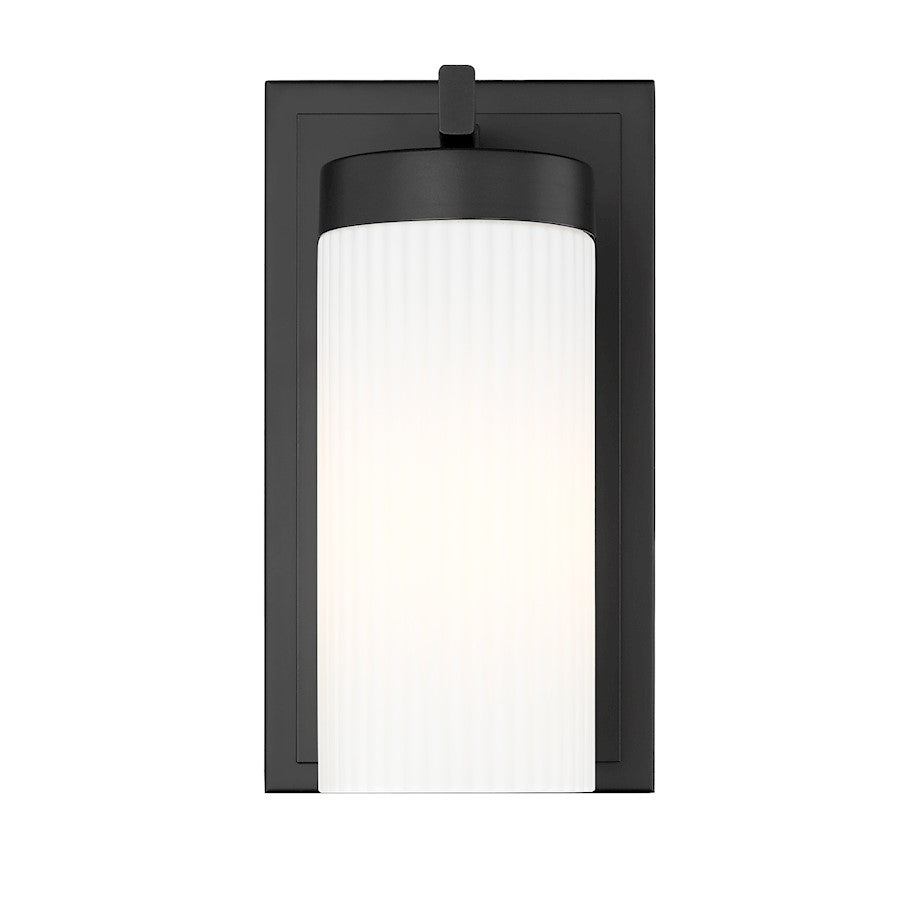 Danica 1 Light 4.75" Wall Sconce, Matte Black/White