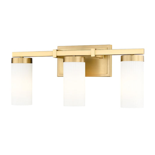 Z-Lite Danica 3 Light 20.5" Vanity, Modern Gold/White - 3044-3V-MGLD