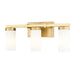 Z-Lite Danica 3 Light 20.5" Vanity, Modern Gold/White - 3044-3V-MGLD