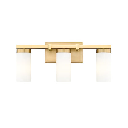 3 Light 20.5" Bathroom Vanity Light, Modern Gold