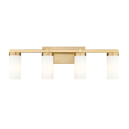 4 Light 29.5" Bathroom Vanity Light, Modern Gold