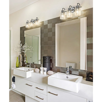 3 Light Bathroom Vanity Light, Clear