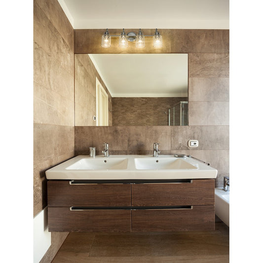 4 Light Bathroom Vanity Light, Clear