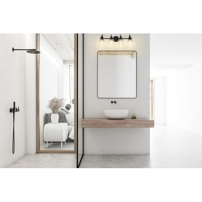 4 Light Bathroom Vanity Light, Clear
