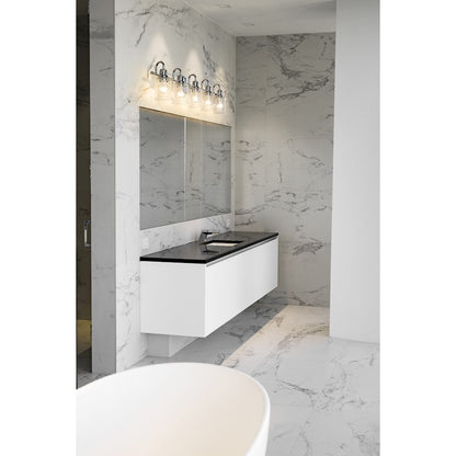 5 Light Bathroom Vanity Light, Clear