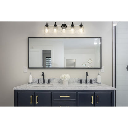 5 Light Bathroom Vanity Light, Clear