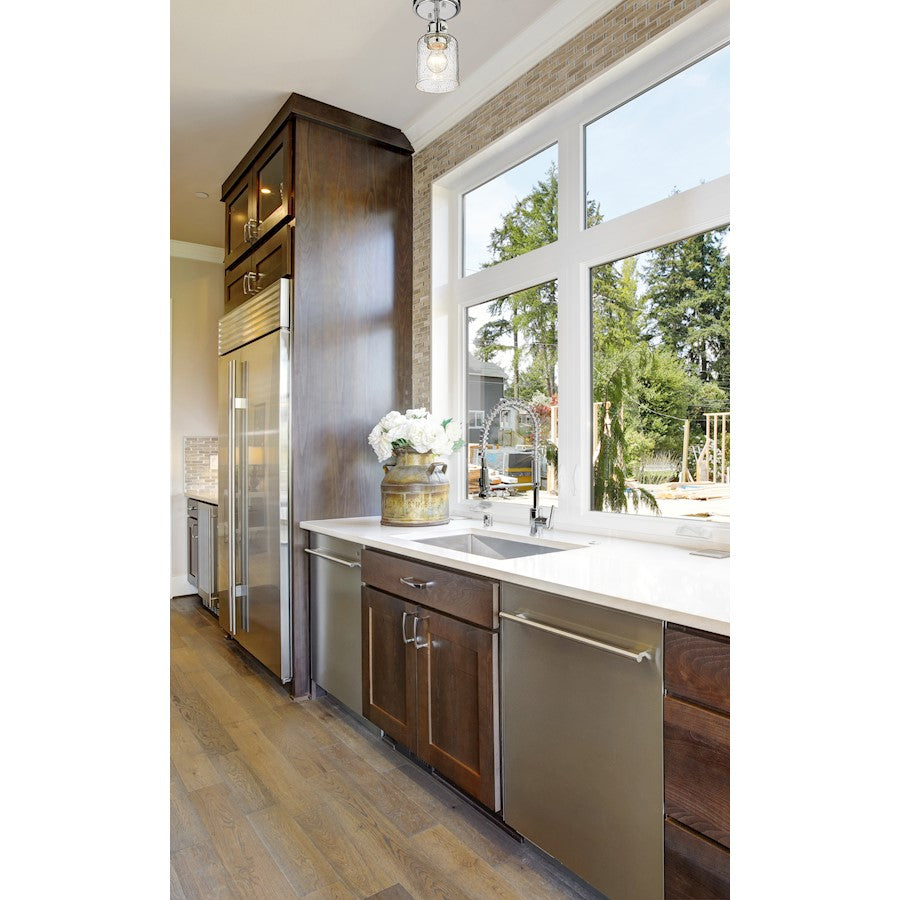 Z-Lite Kinsley 1 Light Flush Mount, Clear