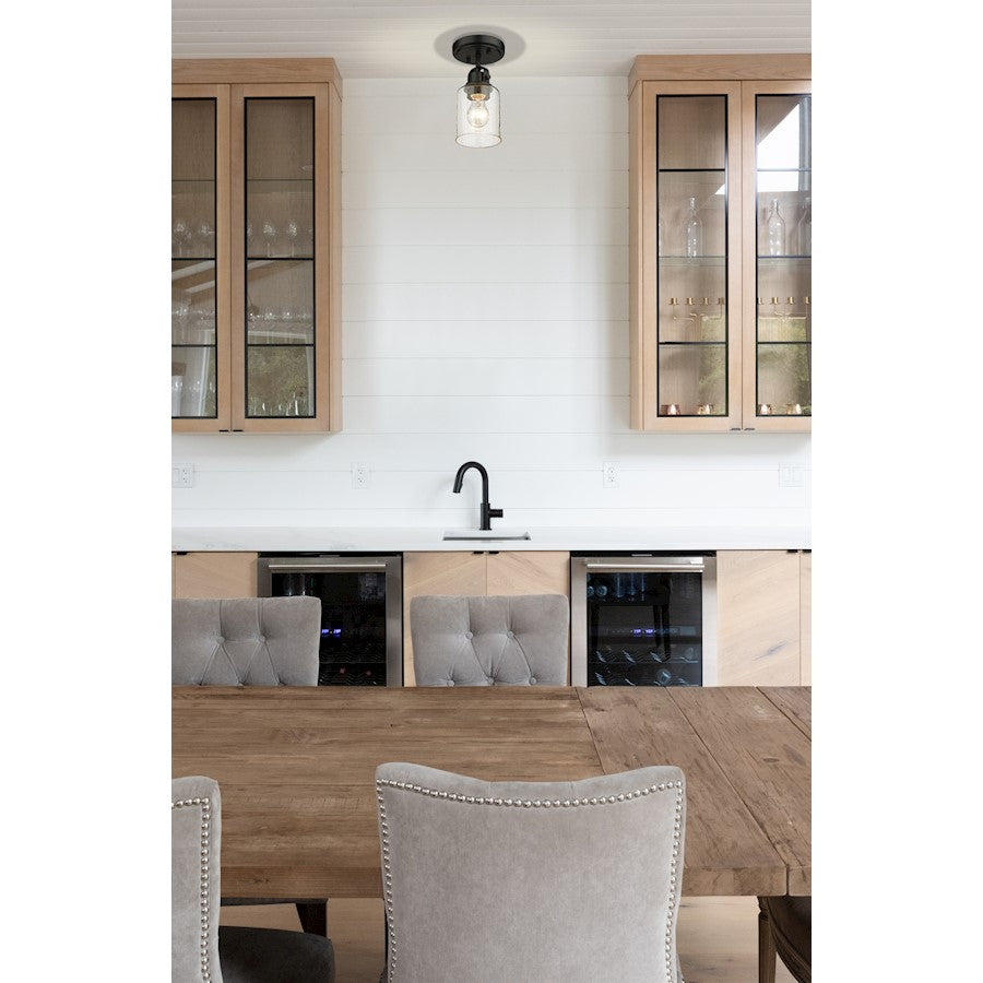 Z-Lite Kinsley 1 Light Flush Mount, Clear