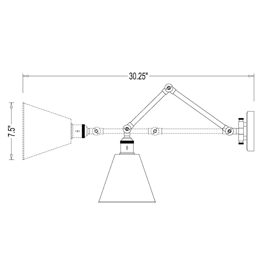1 Light 7.50" Wall Sconce