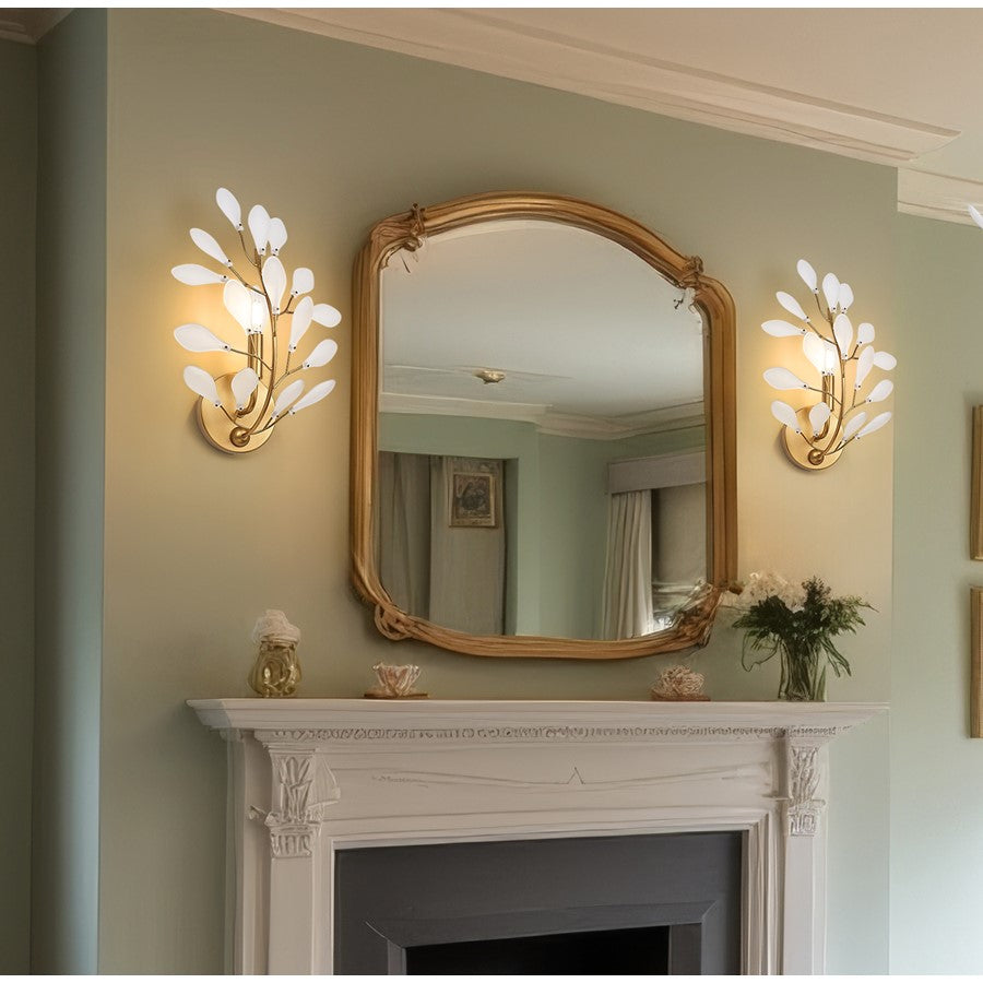 Z-Lite Claudine 1 Light Wall Sconce, Modern Gold/Frosted