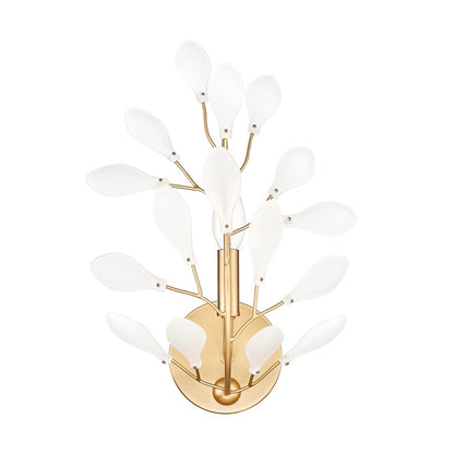 Z-Lite Claudine 1 Light Wall Sconce, Modern Gold/Frosted