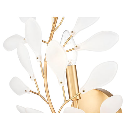 Z-Lite Claudine 1 Light Wall Sconce, Modern Gold/Frosted