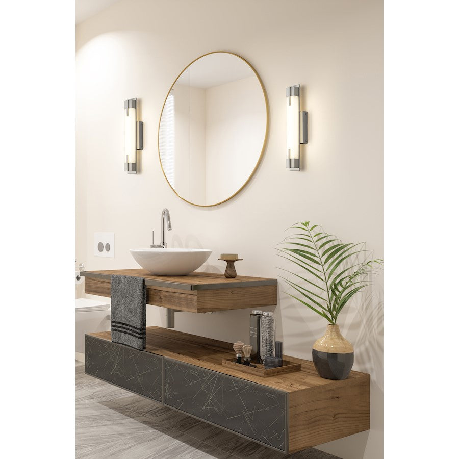 1 Light 18" Bathroom Vanity Light, Brushed Nickel