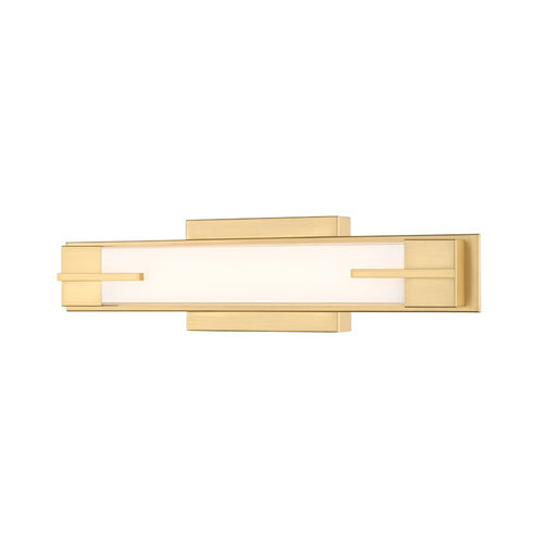 Z-Lite Chase 1 Light 18" Vanity, Modern Gold/Gloss Opal - 4100-18W-MGLD-LED