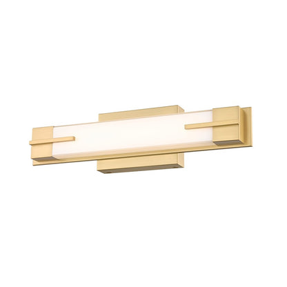 1 Light 18" Bathroom Vanity Light, Modern Gold