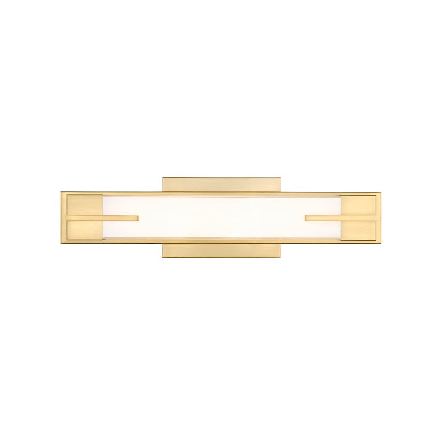 1 Light 18" Bathroom Vanity Light, Modern Gold