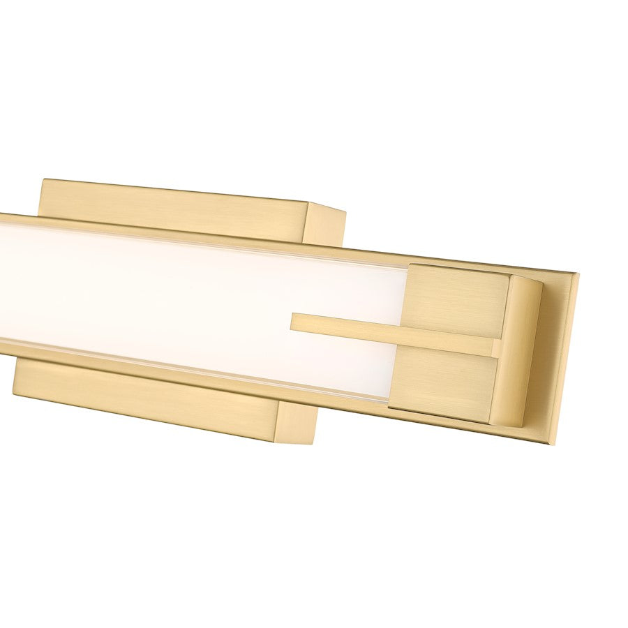 1 Light 18" Bathroom Vanity Light, Modern Gold