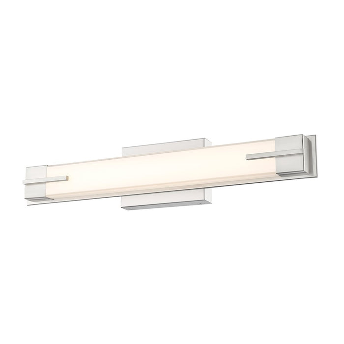 Z-Lite Chase 1 Light 23" Vanity, Brushed Nickel/Gloss Opal