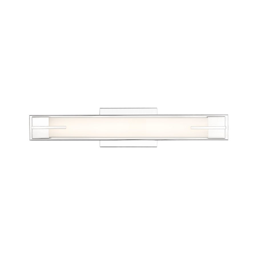 1 Light 23" Bathroom Vanity Light, Chrome