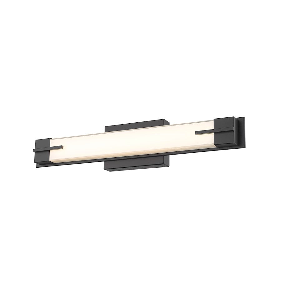 1 Light 23" Bathroom Vanity Light, Matte Black